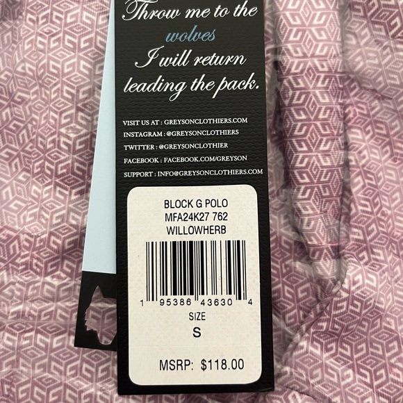 Greyson Block G Polo ⛳️ Color Willowherb - Picture 4 of 12